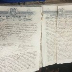 Programa de conservación: intervenciones menores/protocolos notariales, 1790-1900, notaría primera de Cartagena de Indias