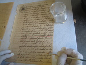 “Restauración de 9 Protocolos Notariales de los  siglos XIX y XX”.
