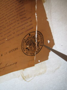 “Restauración de 9 Protocolos Notariales de los  siglos XIX y XX”.