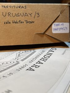 Patrimonio musical contemporáneo uruguayo. El  archivo de Graciela Paraskevaídis y Coriún Aharonián como fuente de investigación y  memoria. Primeras etapas en su organización y  digitalización.