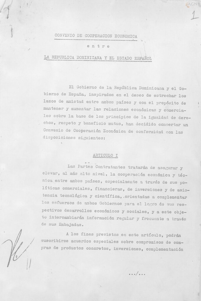 Catálogo de documentos sobre relaciones domínico- españolas, 1930-2020