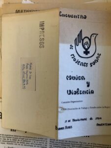 Tratamiento archivístico y puesta en acceso del archivo personal de Mabel Di Leo