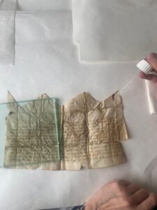 Restauración de documentos de los siglos XIII-XVI