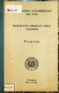 Archivo Histórico del Instituto Interamericano del Niño, la Niña y Adolescentes (IIN-OEA) - 3ra. Fase