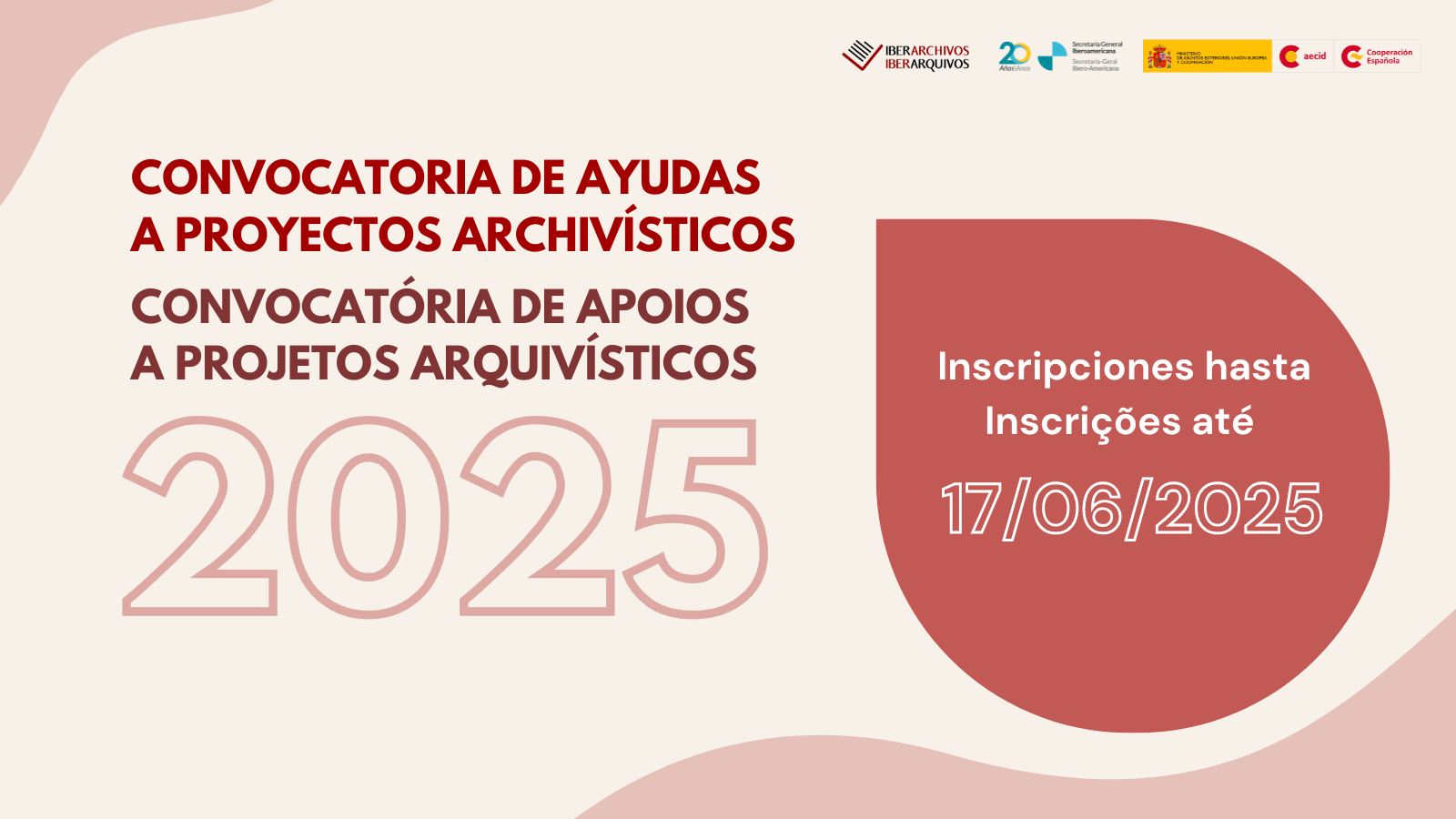 Abierto el plazo de la Convocatoria 2025 de ayudas
