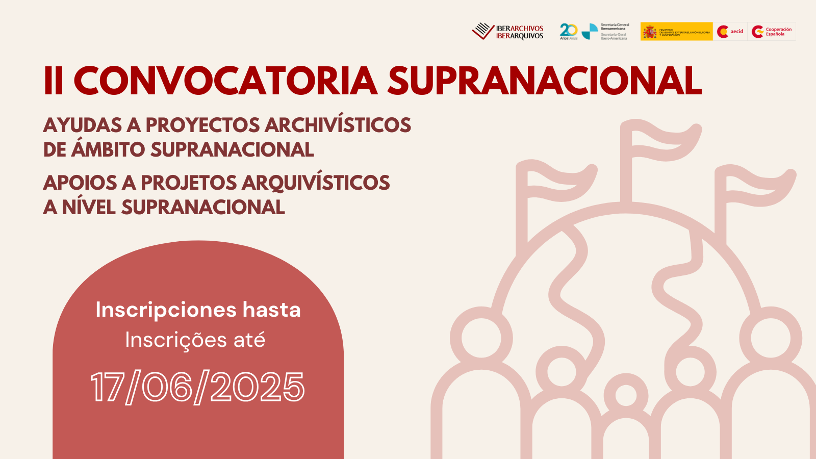 Abierto el plazo de la II Convocatoria Supranacional de ayudas