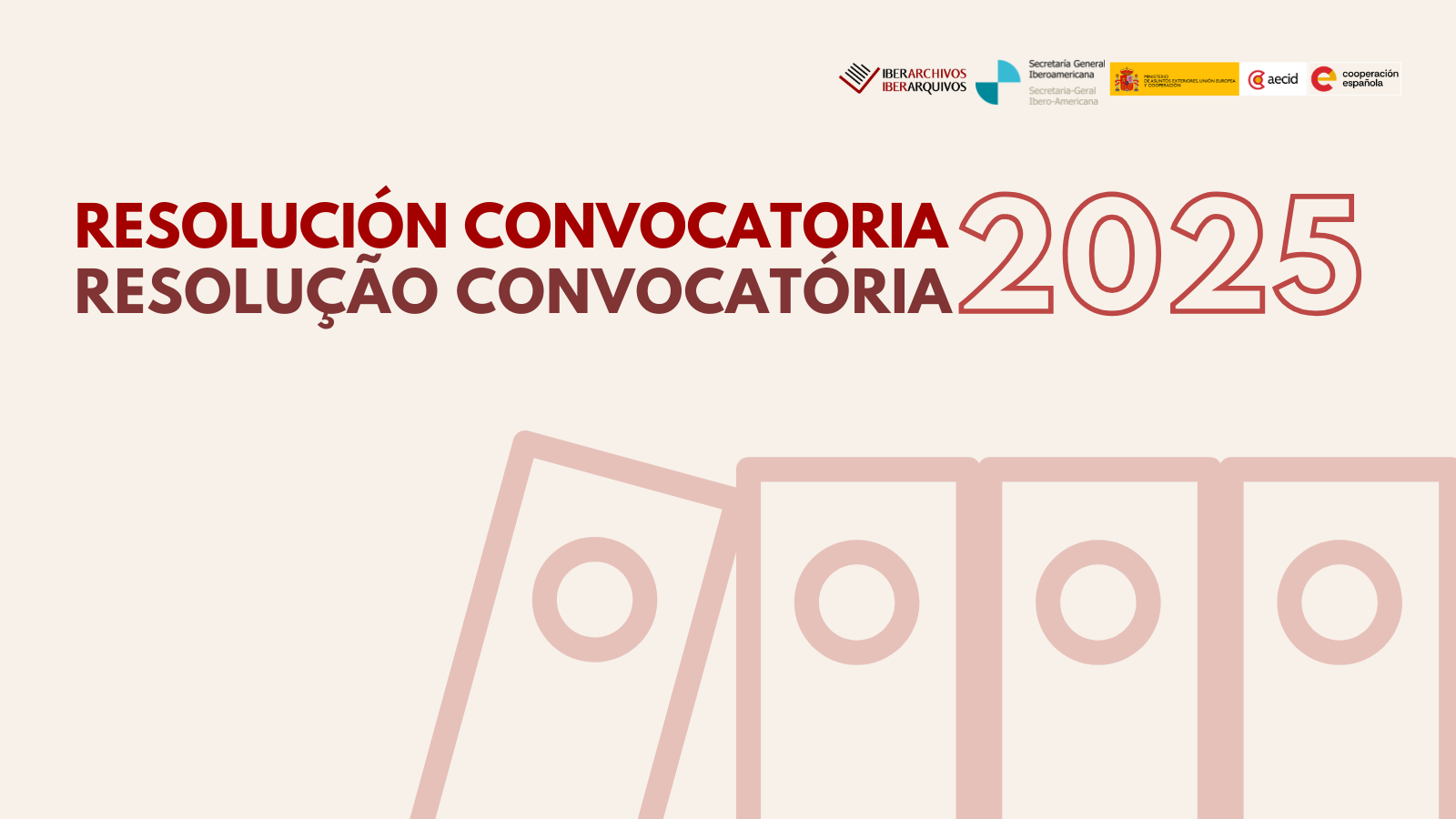 Resolución de la Convocatoria 2025 de ayudas a proyectos archivísticos